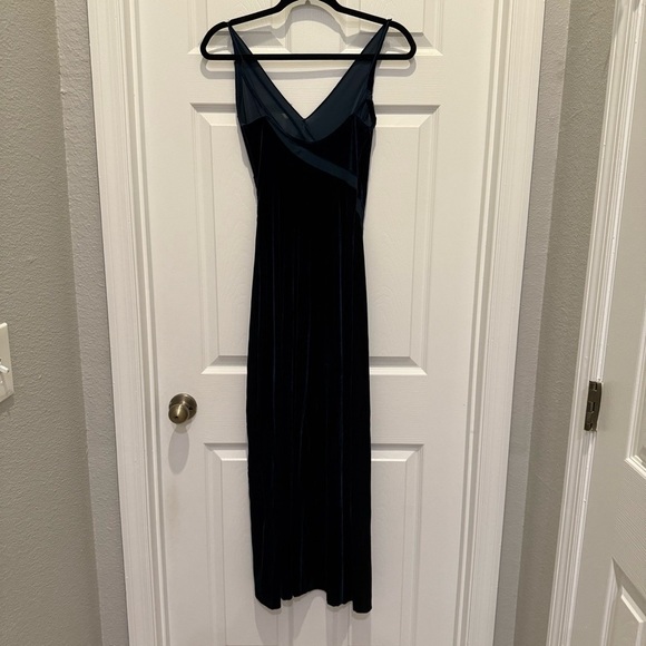 Free People Spliced Velvet Maxi Dress forest green - Picture 6 of 11